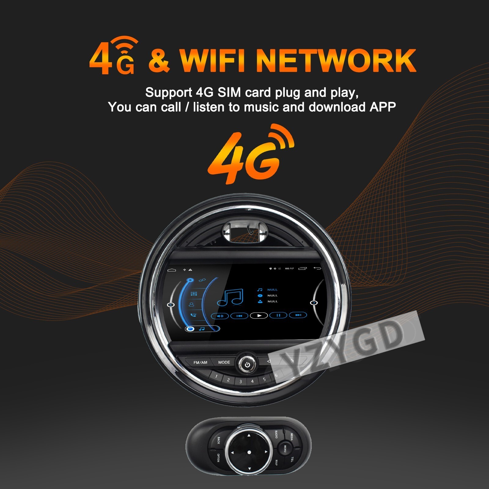 For BMW Mini Cooper 2015-2019 Android Car Radio 2Din Stereo Receiver GPS Navi