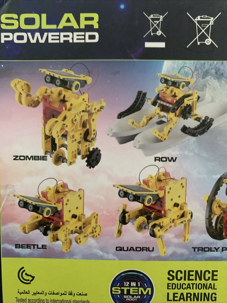 STEM Solar Powered 12 In 1 Robot Kit No.567A