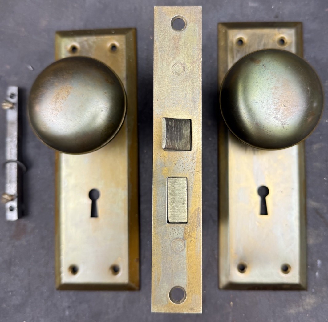 Plain Brass Door Knobs Set Deco Craftsman 1 Of 14 Sets