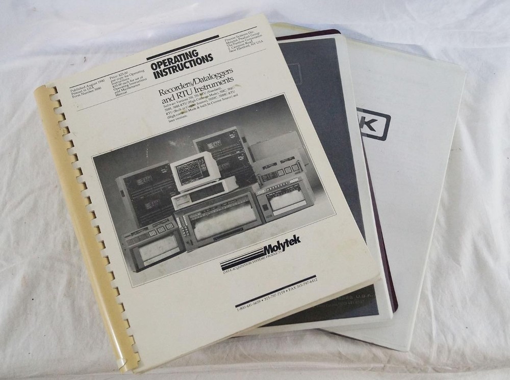 Molytek Recorder Dataloggers RTU Instruments Instruction Manual lot