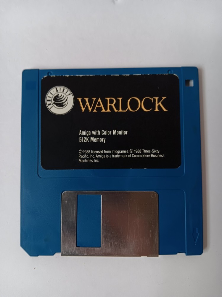 Amiga Warlock 3.5" Disk Only Tested/Works Three Sixty