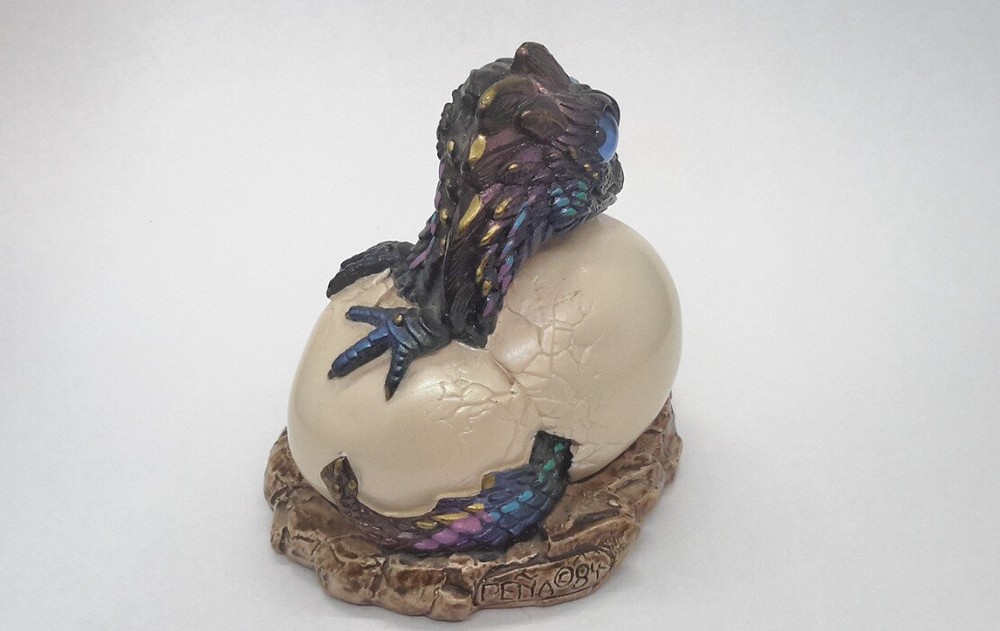 Hatching Dragon Figurine Windstone Editions Peacock