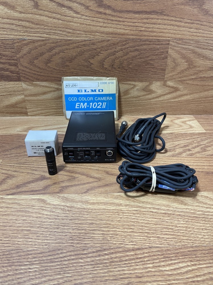 Elmo EM-102 CCD Color Camera Module Power Supply e12 Industrial Medical System