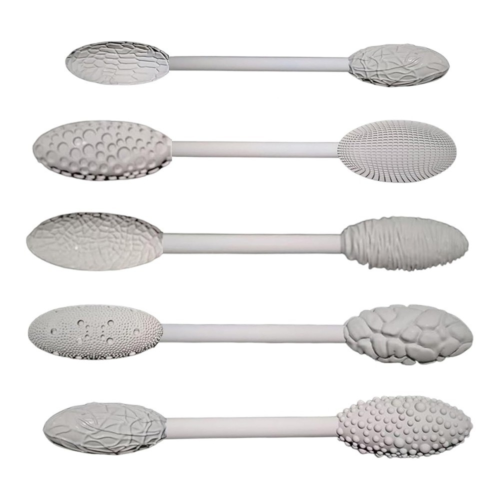 Texture Tool Set for Art Projects, 5 Piece Oval Pattern Rollers Kit,8336