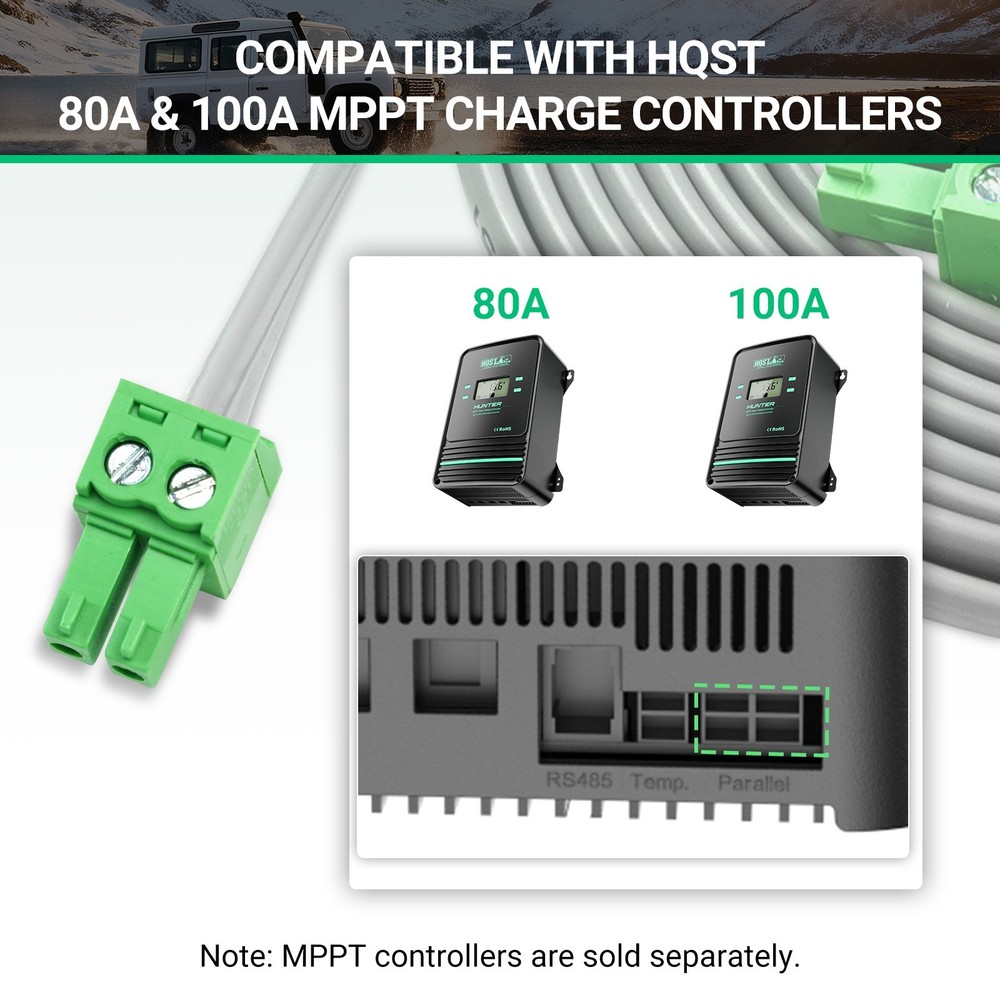 HQST 6.6ft Parallel Charge Connection Cable for HQST 80A/100A MPPT Controllers