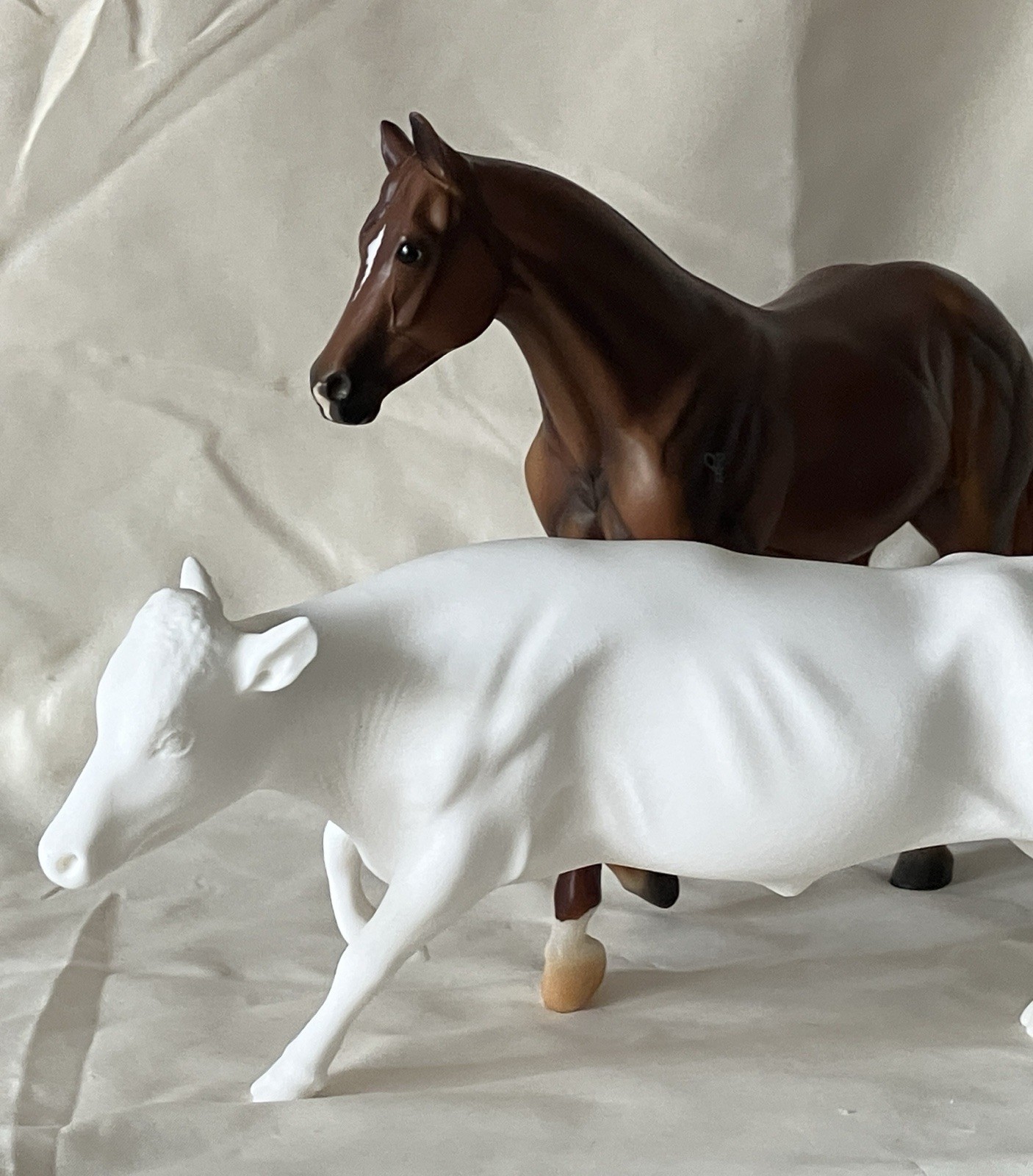 1:9 Unfinished Running Steer Cow 3d Print Traditional Breyer Model Horses Etc