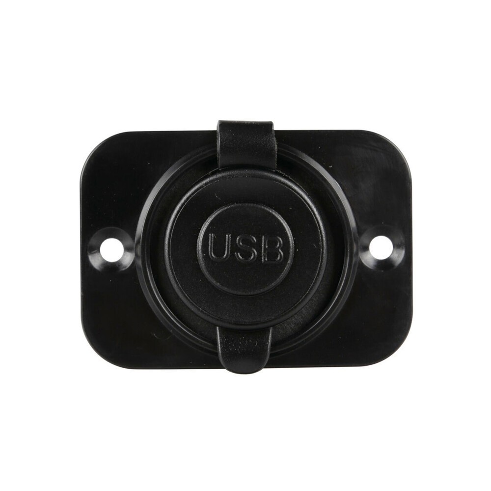Dual Lamp Ext-12 USB A + USB C Recessed Mount 12/24V Socket