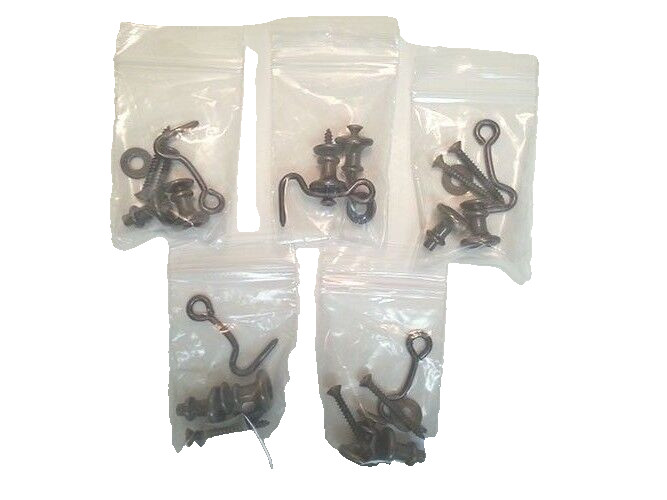 Knobs and Hooks, Generic, Bronze finish, (Lot of 5)