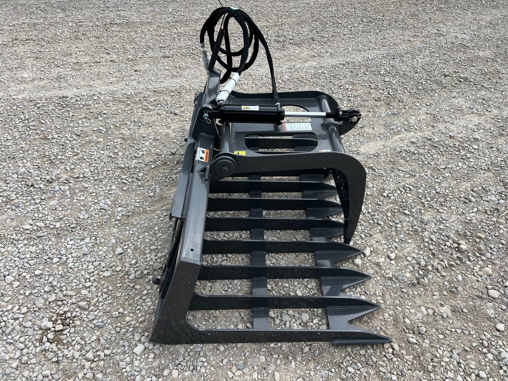 Berlon 66" Compact Tractor Root Brush Grapple Attachment Fits John Deere Loader