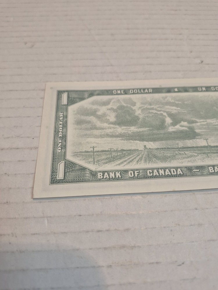 Canada 1 Dollar 1954 Coyne Tower Banknote CRISP!!!!
