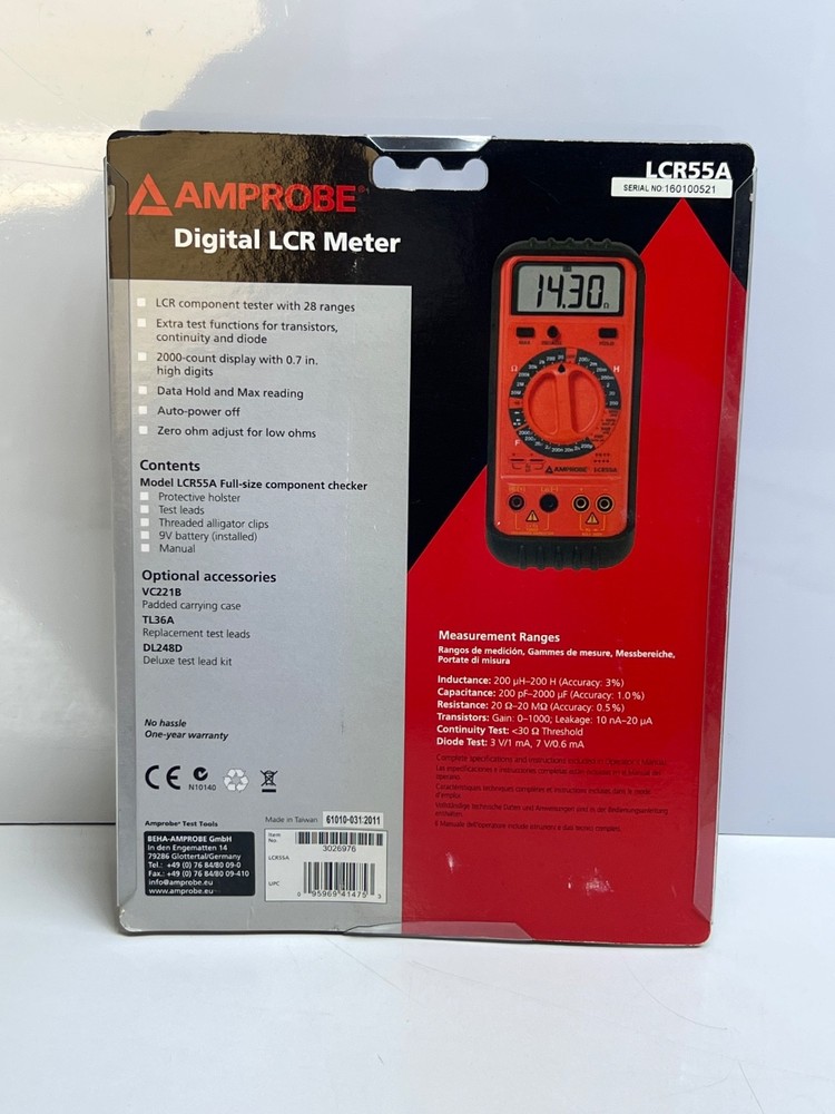 AMPROBE LCR55A Digital LCR Meter