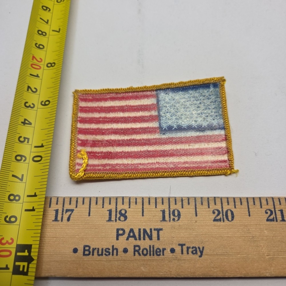 American Flag Patch Yellow Border Patch FREE SHIPPING