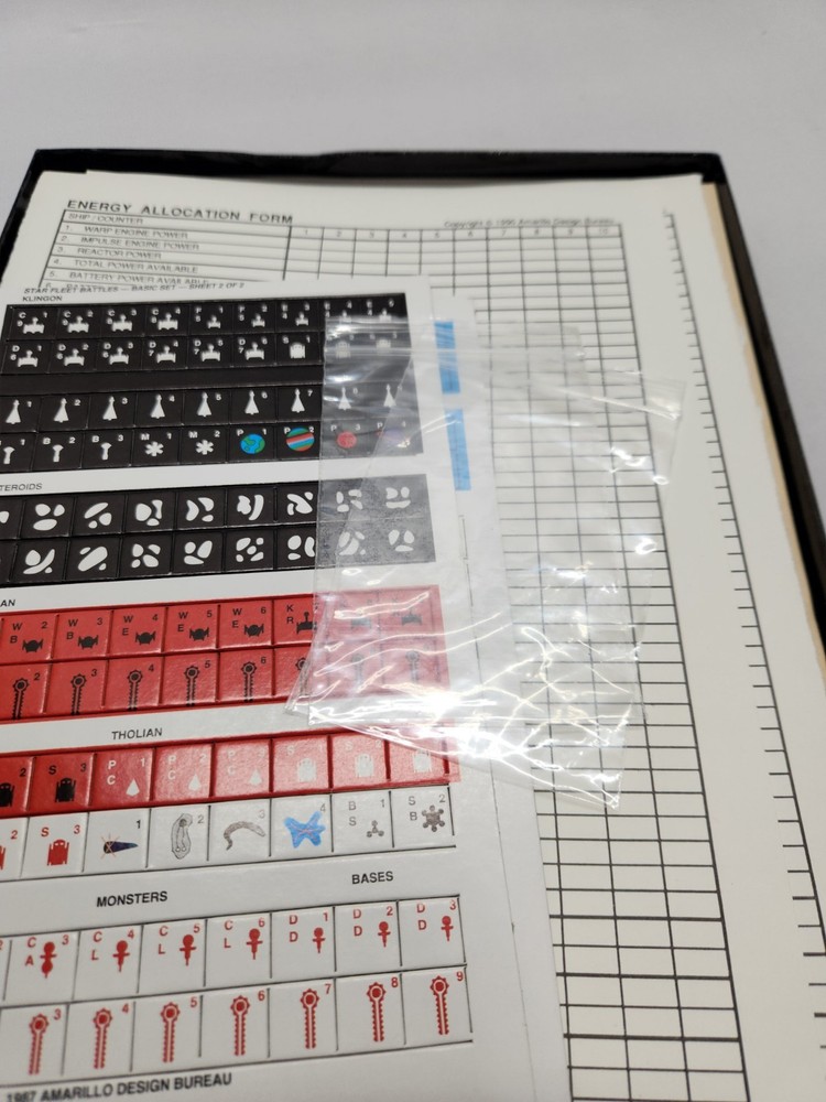 Star Fleet Battles Captains Edition Basic Star Trek Task Force complete Unpunch