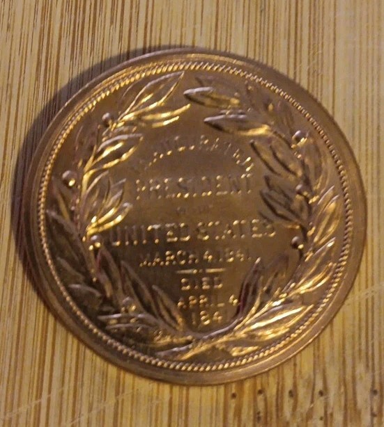WILLIAM HARRISON HALF OUNCE BRONZE ROUND