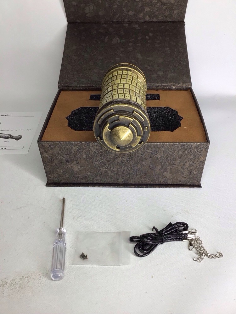 I Love U Da Vinci Code Mini Cryptex Creative Lock. NOB