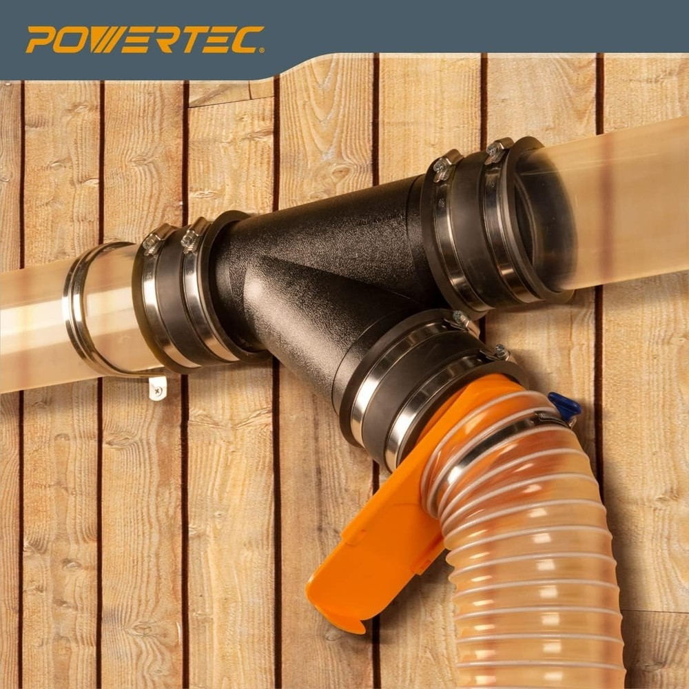 Airtight 4" Y-Fitting for Dust Collection Hose - Optimize Your Efficiency
