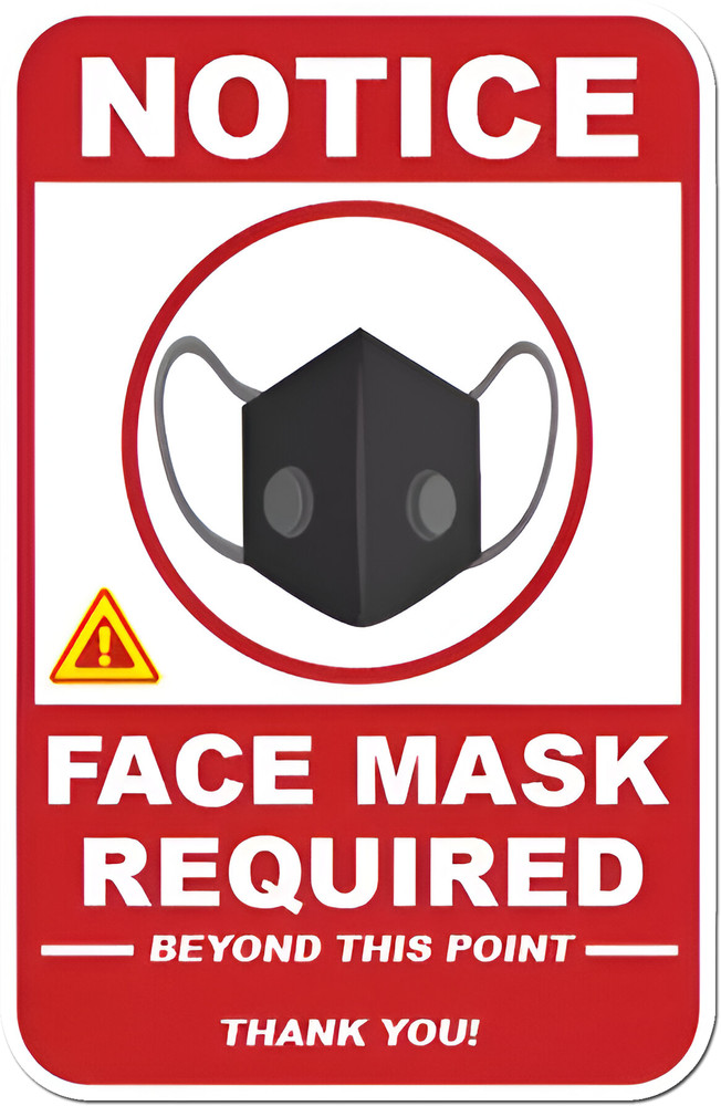 Face Mask Required Sticker