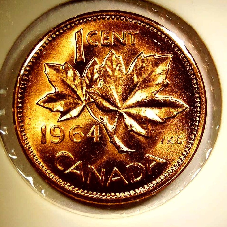 1964 Canada Cent Queen Elizabeth II
