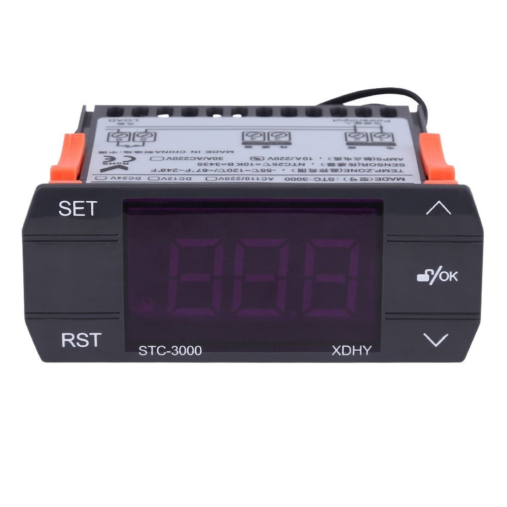 -3000 110V-220V Digital Temperature Controller Thermostat with black,orange