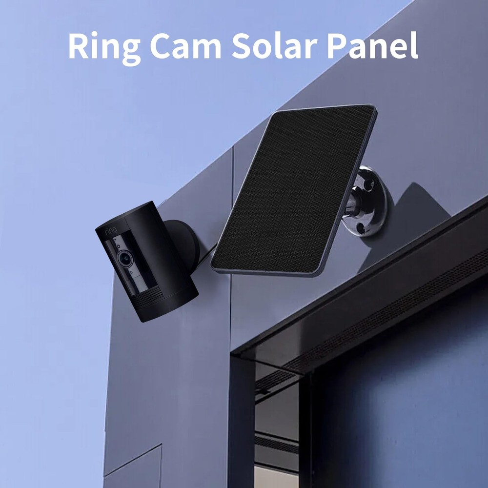 Solar Panel for Ring Camera, 4W Charger Compatible with Black-1Pack