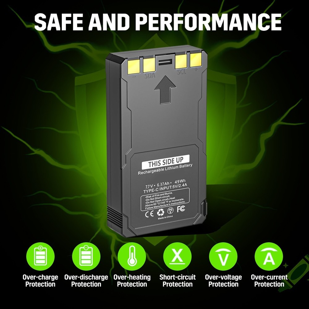 1-PACK Rechargeable LIT-22 Battery SPYPOINT Flex-M Flex-Plus Flex-S Trail Camera