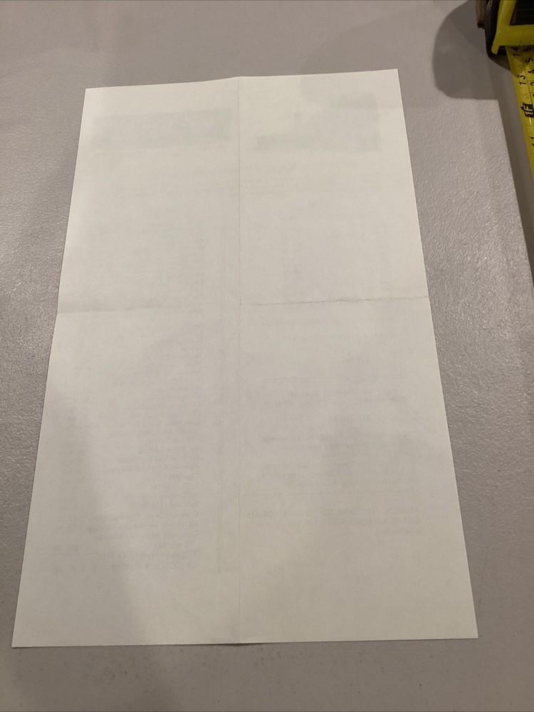 1970-1971 Byzantine Catholic High School Athletic Program Invoice Sheet