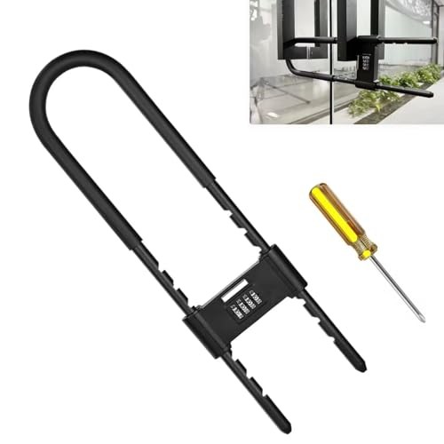 U Lock - Extra Long U Lock - U Lock Combo - Bicycle Lock with Adjustable Black