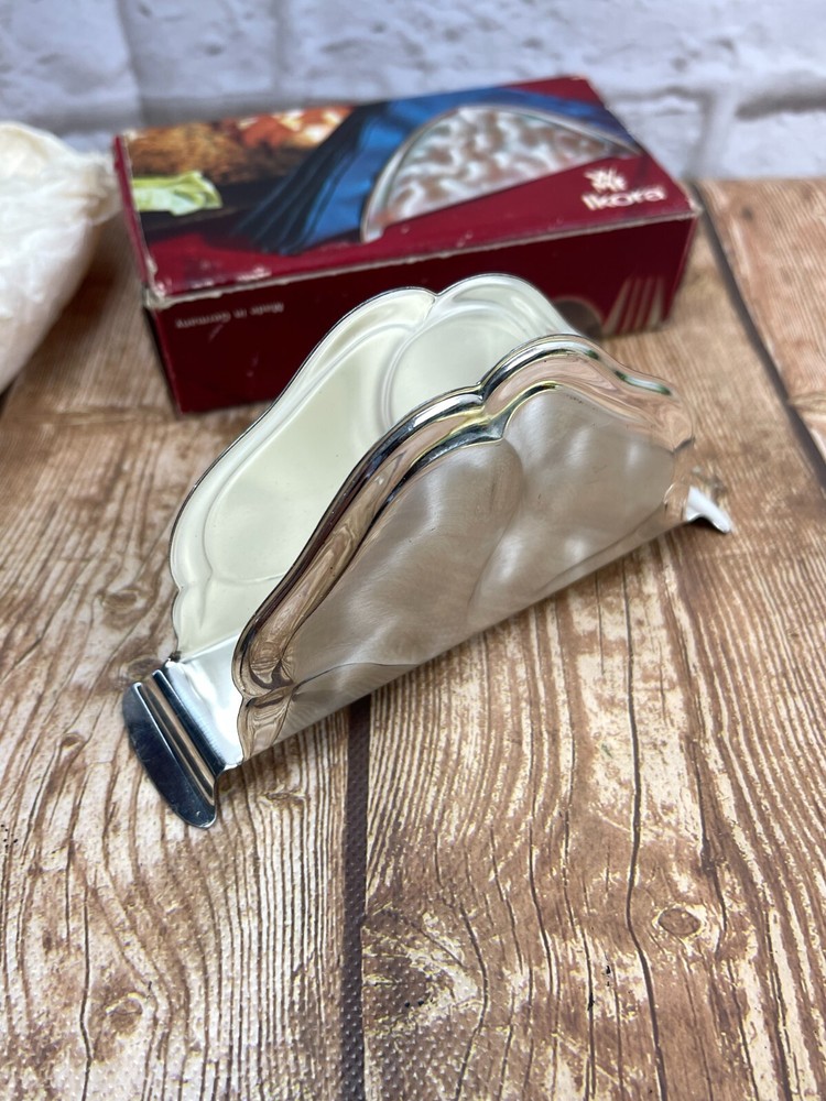 WMF Ikora Silver Plated Napkin Holder Germany Vintage with box