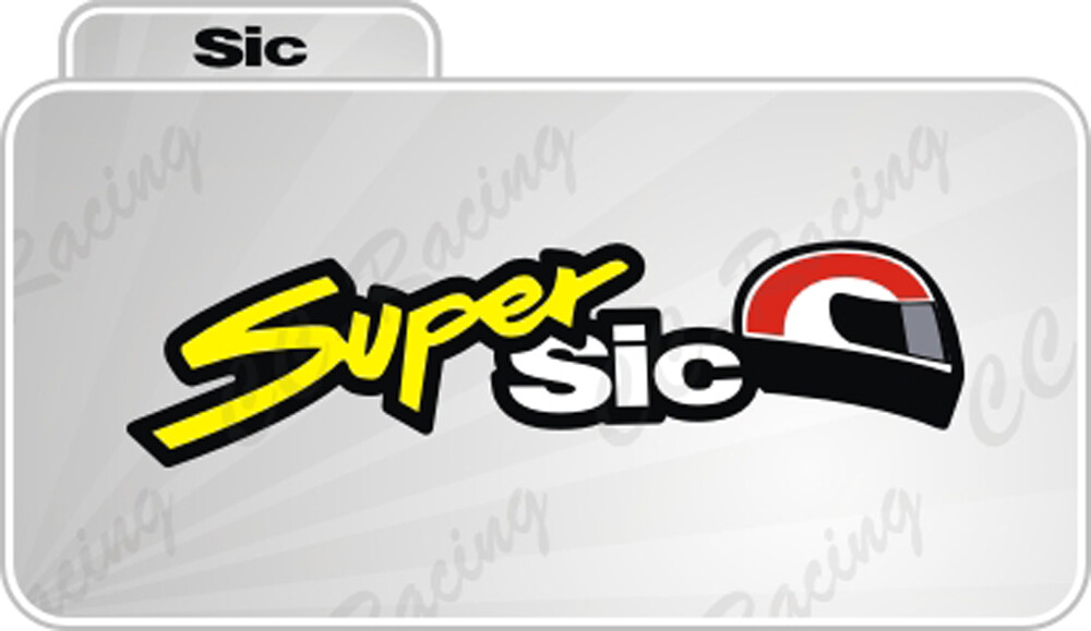 1 Sticker Adhesive SIMONCELLI 58 Super Sic 10 Cm