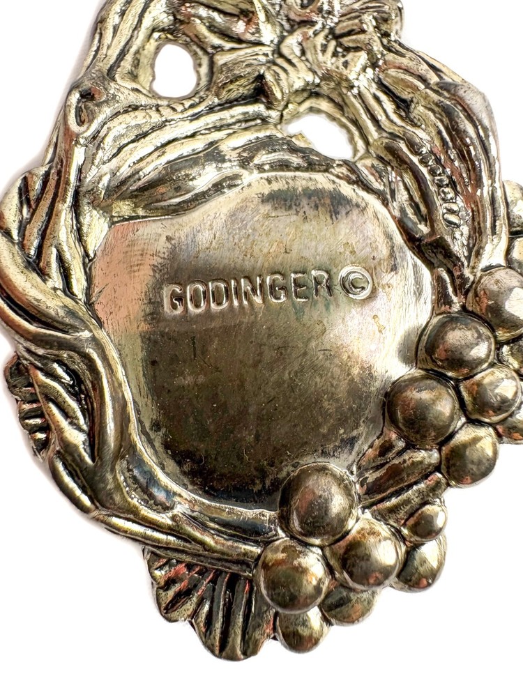 Vintage Godinger Silver Art Co. Servingware Set Grape Vine Pattern Spoon & Fork