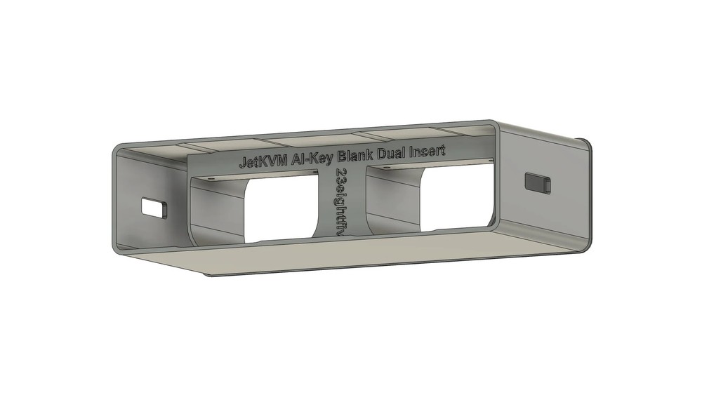 JetKVM Dual Adapter Insert for AI Key Rack Mount