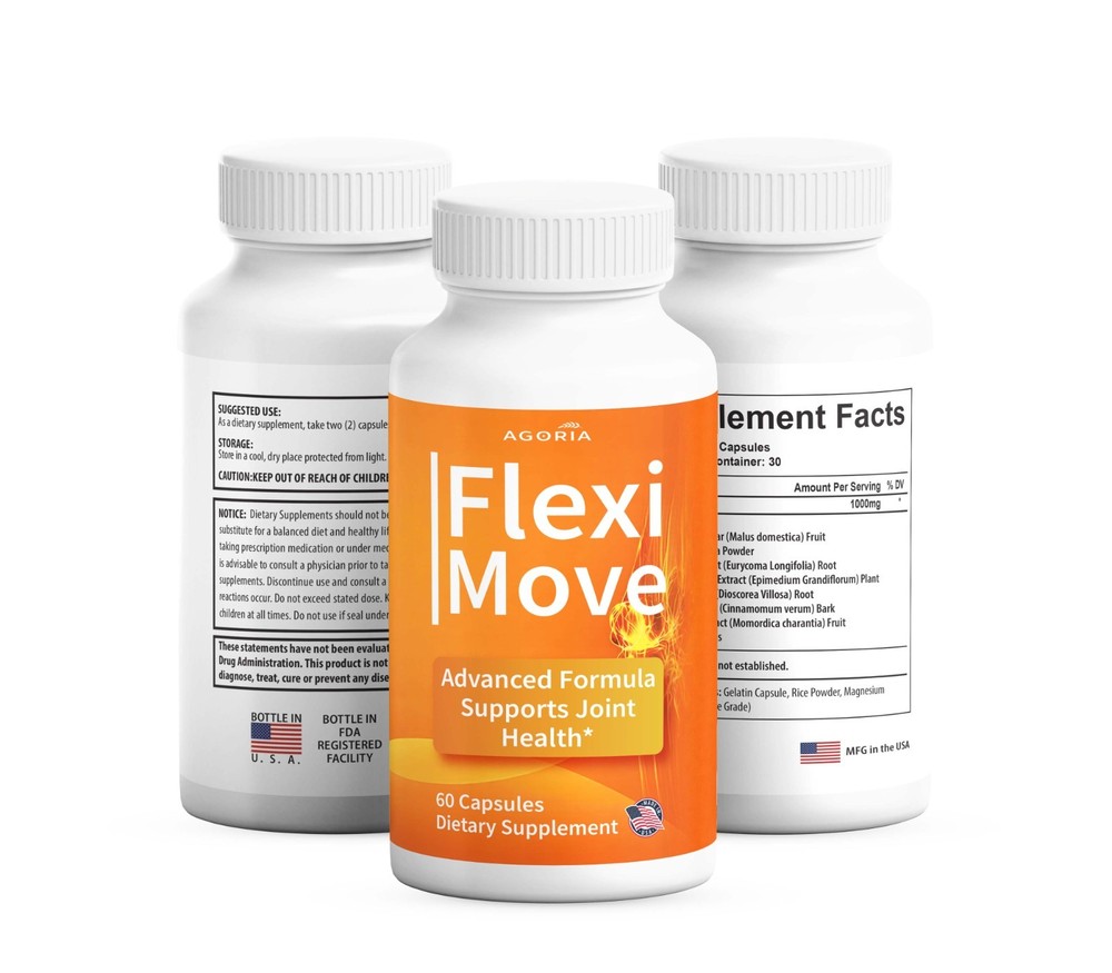 (3 Pack) Flexi Move Joint Support Advanced Formula Supplement FlexiMove Capsules