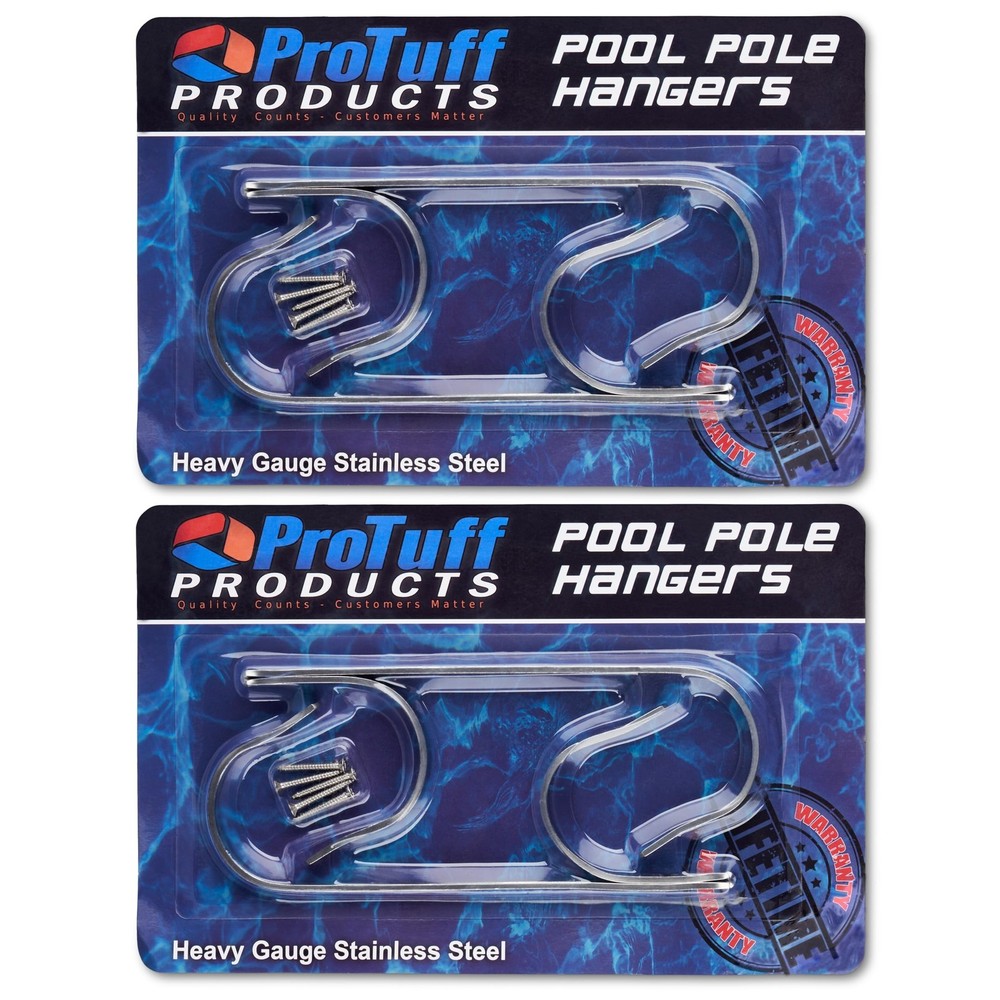 ProTuff Pool Pole Hanger Set – 2 Pack – Unconditional 490 Promise &#