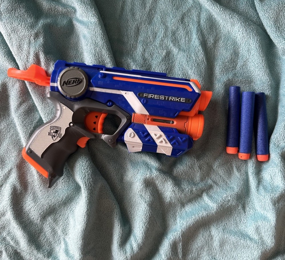 NERF N-strike Firestrike - Blue With Darts