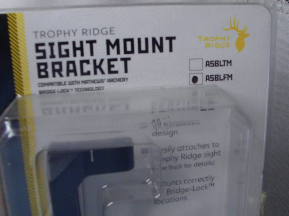 Trophy Ridge SIGHT MOUNT BRACKET BRIDGE-LOCK™ Mathews BRACKET ASBLFM