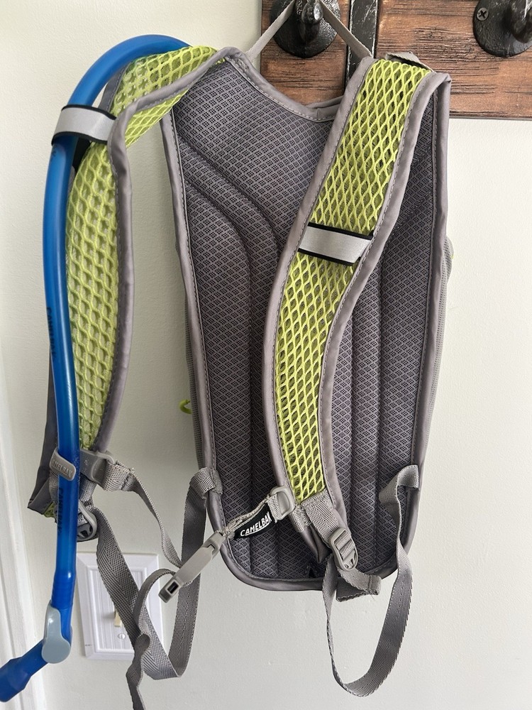 Camelback Mini Mule 50oz Hydration Back Pack Grey And Green