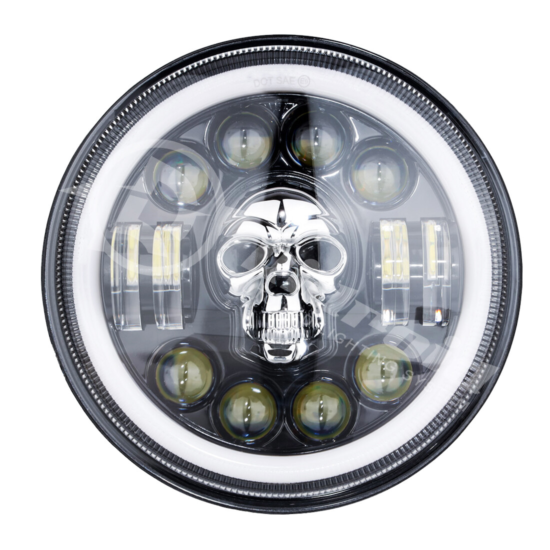 7" inch LED Headlight +4.5" Passing Lights For Harley Davidson Touring Road King