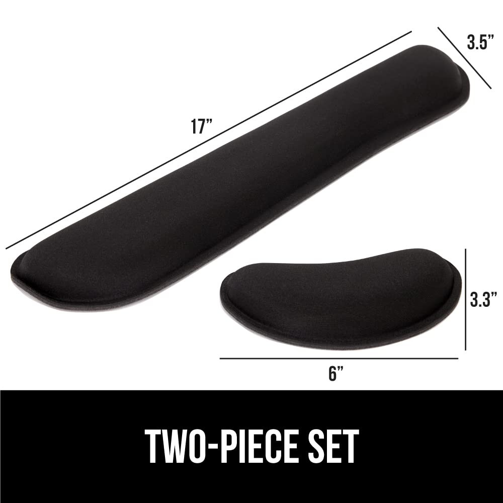 GORILLA GRIP Silky Memory Foam Wrist Rest for Computer Keyboard, Mouse, Ergonomi