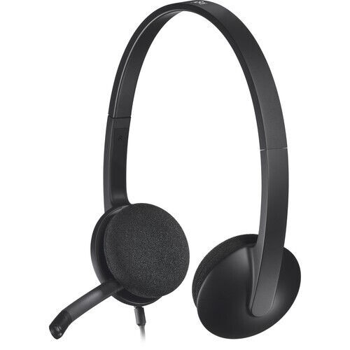 Logitech H340 USB Computer Headset - Black
