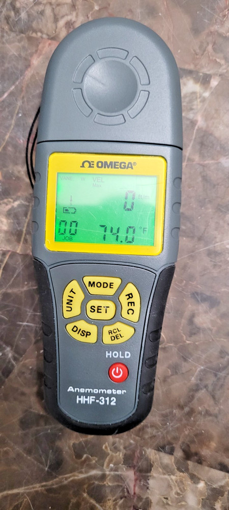 Omega Handheld Anemometer with Wind Chill Function HHF-312