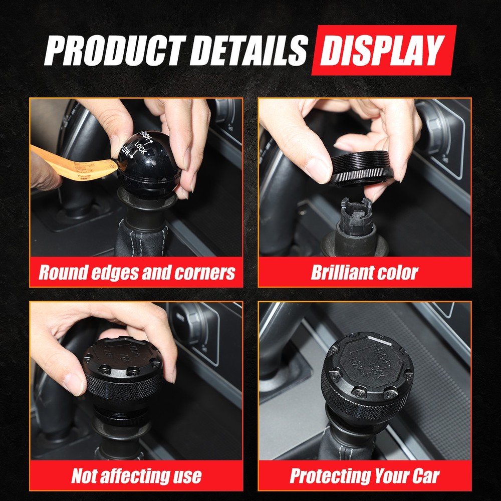 Black Alloy Replace Differential Lock Control Head For INEOS Grenadier 2020+
