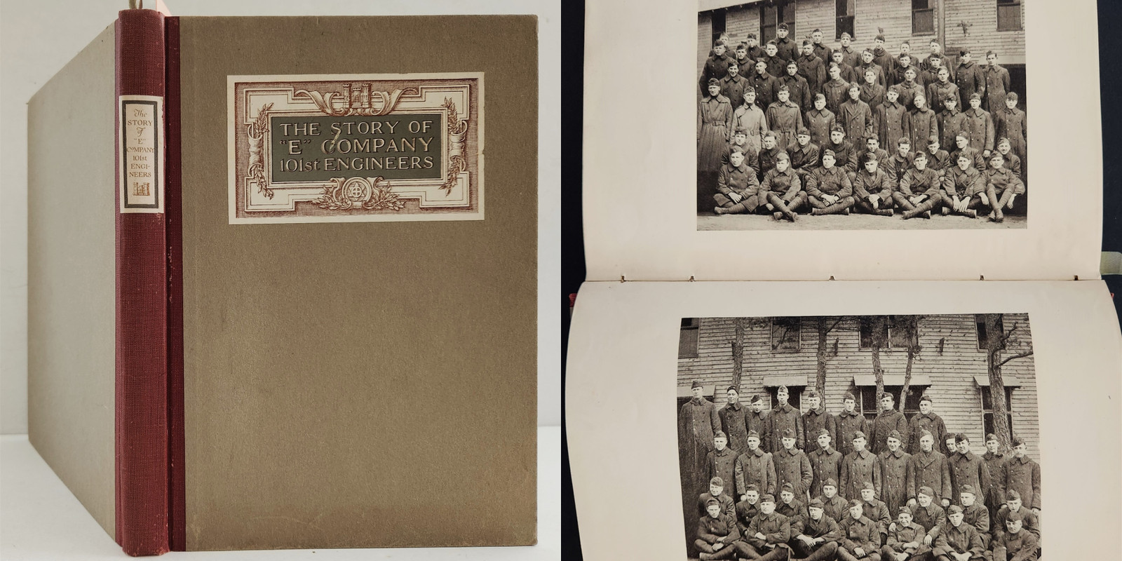 1919 antique WWI HISTORY "E" Co 101st ENGINEERS 26th DIV private printing