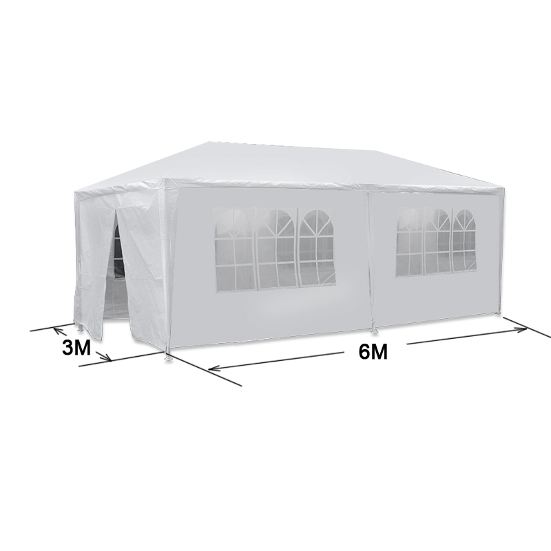10 x 20' Gazebo Party Tent with 6 Side Walls Wedding Canopy Cater Events Outdoor