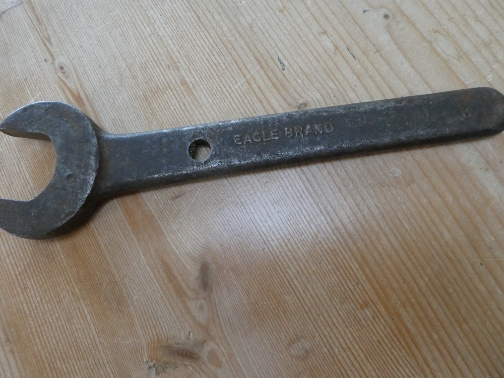 VINTAGE EAGLE BRAND 9" SPANNER 11/16 - 3/4 BF-H #653