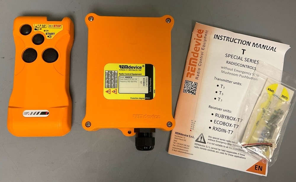 REMdevice Radio Control Equipment Model EBEBT8 and TTX8