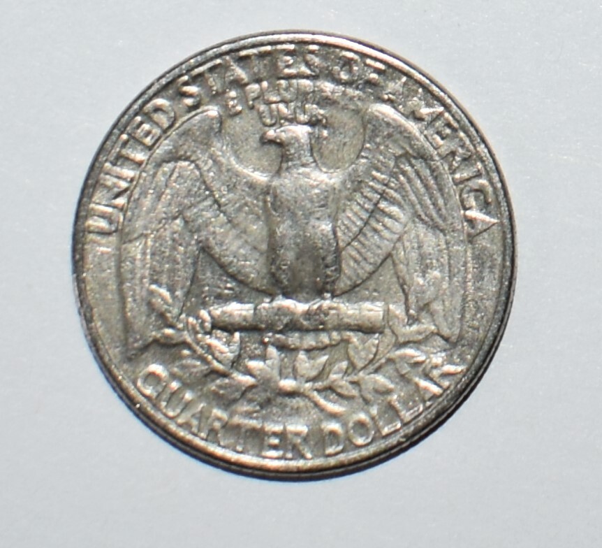 1981 P Quarter Filled Mint Mark Filled Lettering, Die Clash, DD Multi Error