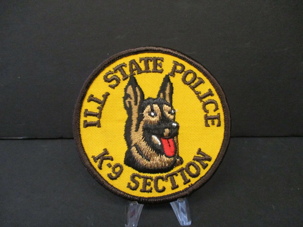 ILLINOIS STATE POLICE K-9 SECTION PATCH, 2ND ISSUE