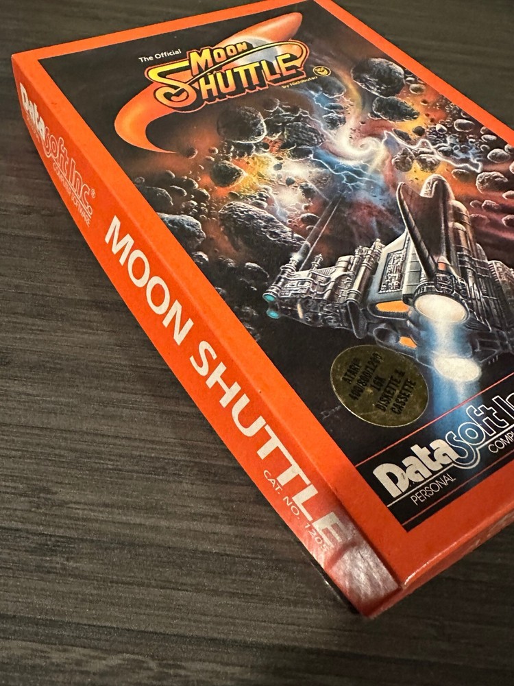 Moon Shuttle Datasoft boxed Atari 400 800 XL XE Vintage Computer game