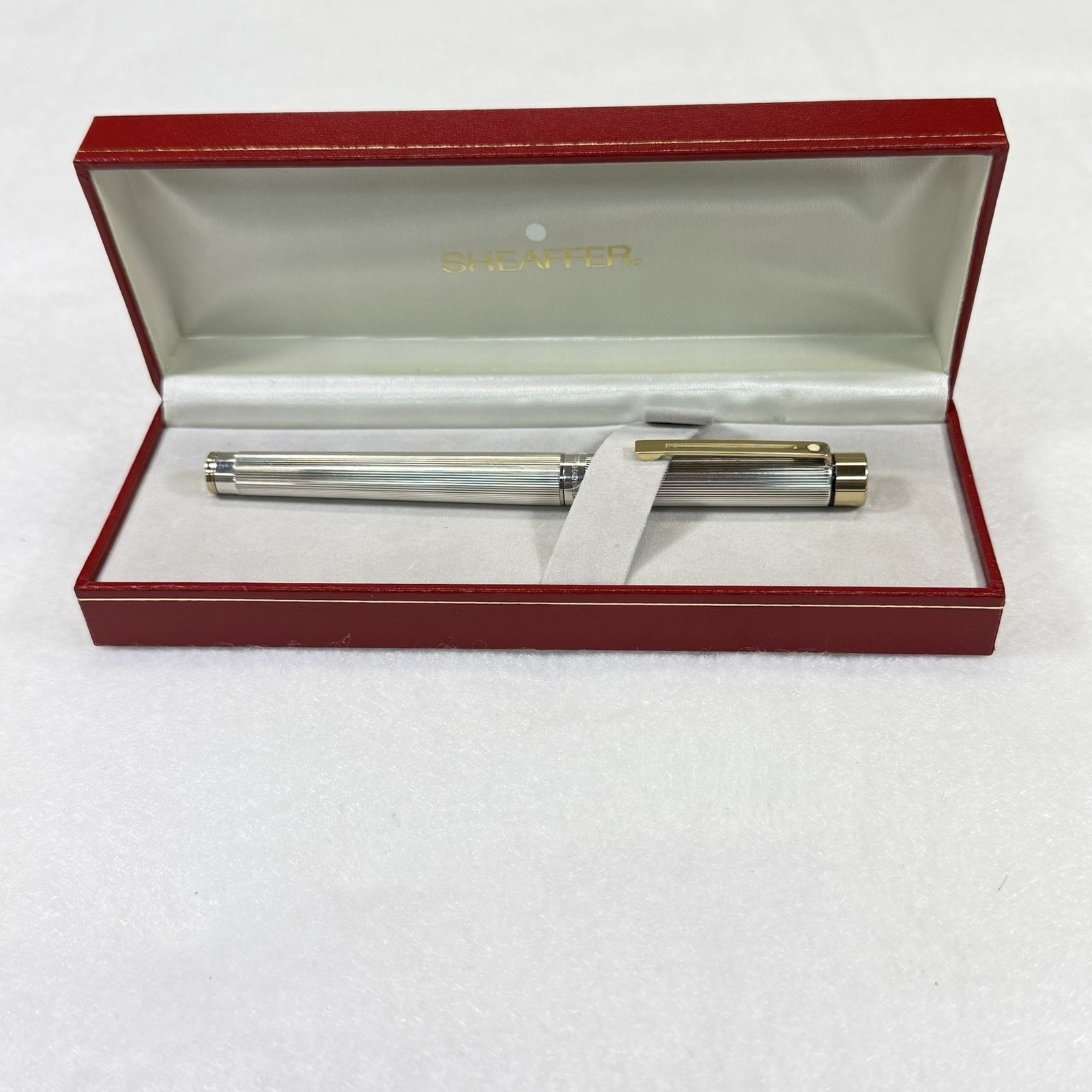 Sheaffer Sterling Silver Targa 1024x Fountain Pen - Excellent Condition