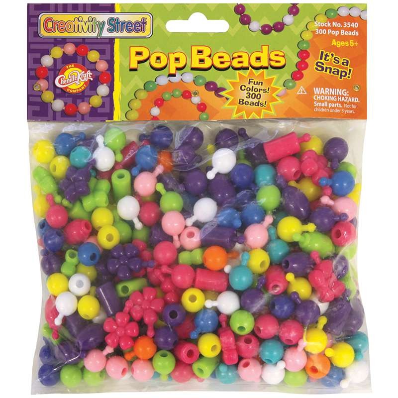 Pop Beads 300/Pkg Assorted Shapes